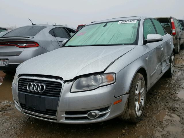 WAUDF78E67A090555 - 2007 AUDI A4 2.0T QU SILVER photo 2