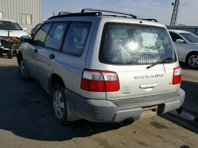 JF1SF63511H707490 - 2001 SUBARU FORESTER L SILVER photo 3