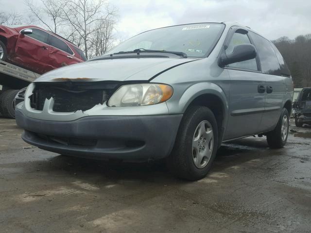 1D4GP25363B308827 - 2003 DODGE CARAVAN SE GRAY photo 2