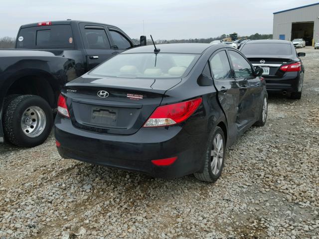 KMHCU4AE1CU131157 - 2012 HYUNDAI ACCENT GLS BLACK photo 4