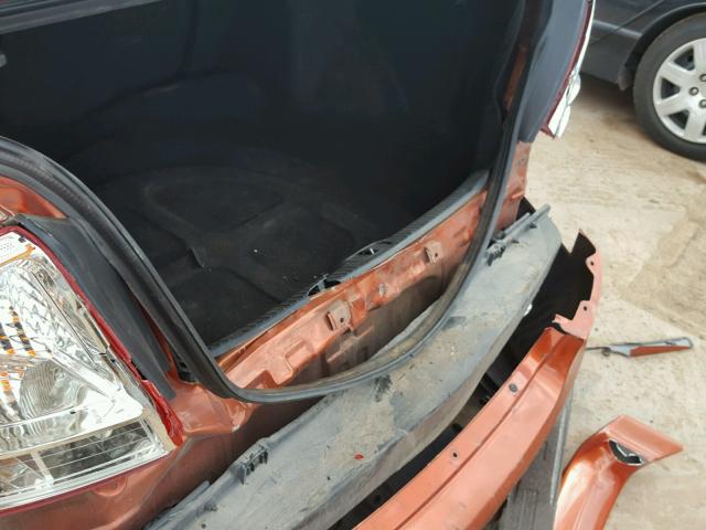 KNAFE122775006212 - 2007 KIA SPECTRA EX ORANGE photo 9