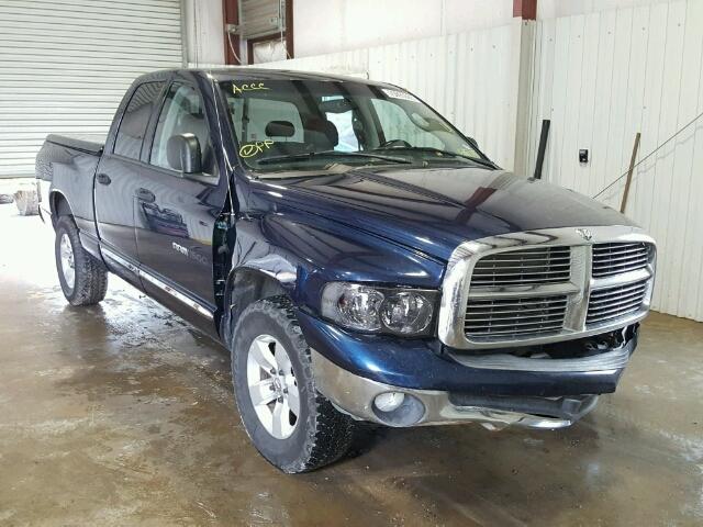 1D7HA18N44S587745 - 2004 DODGE RAM 1500 S BLUE photo 1