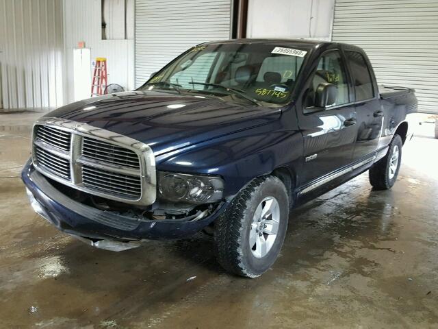 1D7HA18N44S587745 - 2004 DODGE RAM 1500 S BLUE photo 2