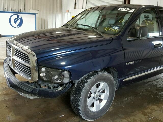 1D7HA18N44S587745 - 2004 DODGE RAM 1500 S BLUE photo 9