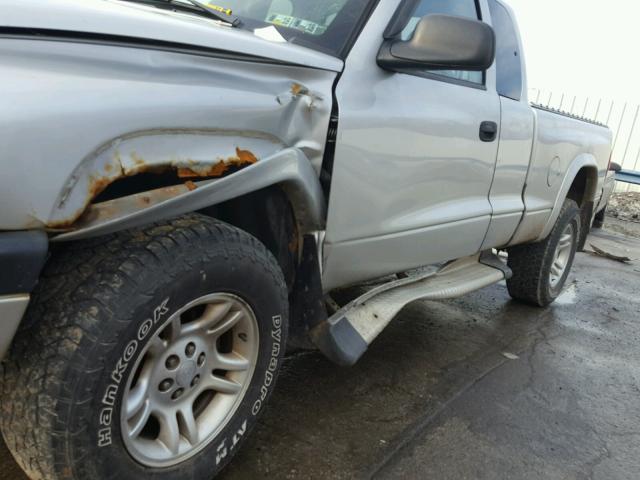 1D7HG32N33S106224 - 2003 DODGE DAKOTA SPO SILVER photo 10