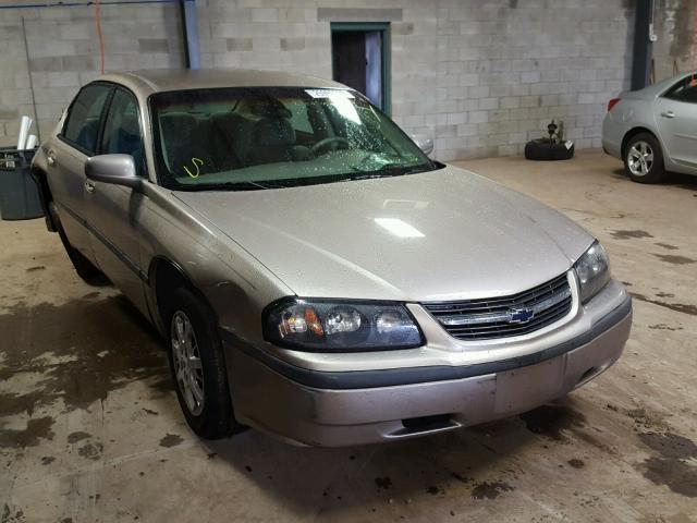 2G1WF52E929121366 - 2002 CHEVROLET IMPALA GOLD photo 1