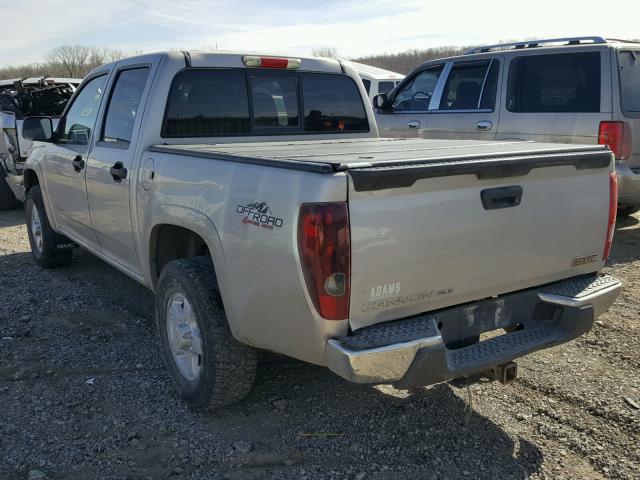 1GTDT136558172242 - 2005 GMC CANYON TAN photo 3