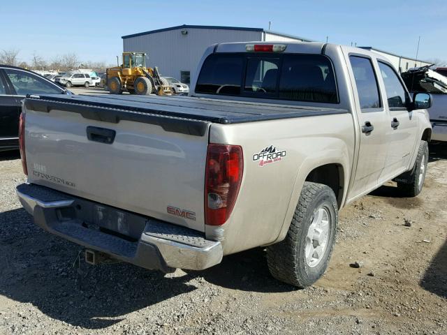 1GTDT136558172242 - 2005 GMC CANYON TAN photo 4