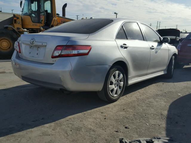 4T1BF3EK5BU623785 - 2011 TOYOTA CAMRY BASE SILVER photo 4