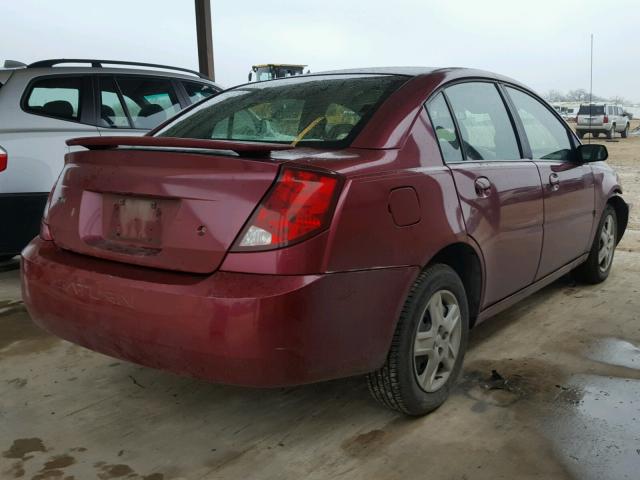 1G8AJ55FX6Z172224 - 2006 SATURN ION LEVEL RED photo 4