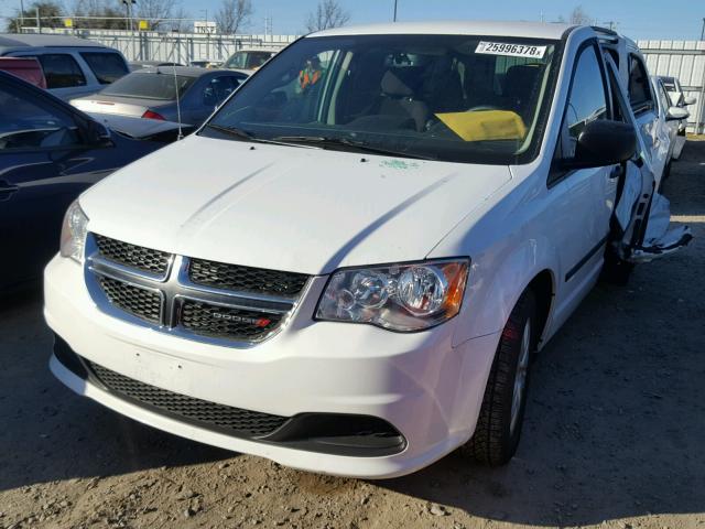 2C4RDGBG9GR335532 - 2016 DODGE GRAND CARA WHITE photo 2