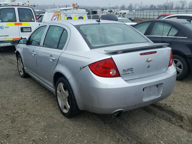 1G1AF5F59A7200413 - 2010 CHEVROLET COBALT 2LT SILVER photo 3