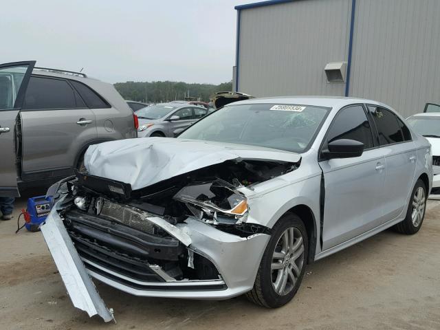 3VW2K7AJ6FM242197 - 2015 VOLKSWAGEN JETTA BASE 银色 照片 2