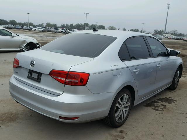 3VW2K7AJ6FM242197 - 2015 VOLKSWAGEN JETTA BASE 银色 照片 4