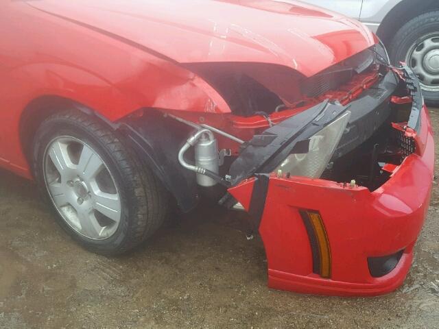 1FAFP34NX7W339858 - 2007 FORD FOCUS ZX4 RED photo 9