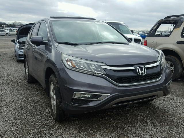 2HKRM4H5XFH707959 - 2015 HONDA CR-V EX GRAY photo 1