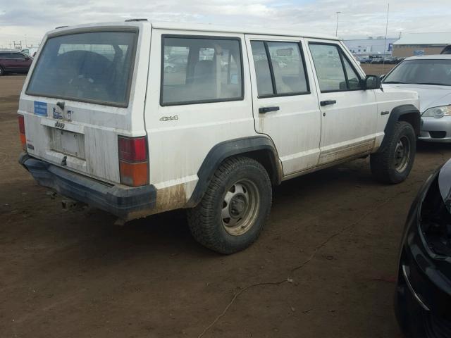 1J4FJ28SXTL235382 - 1996 JEEP CHEROKEE S WHITE photo 4