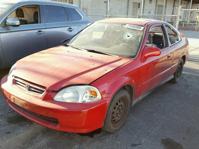 1HGEJ8140TL056799 - 1996 HONDA CIVIC EX წითელი ფოტო 2