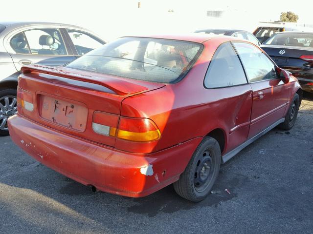 1HGEJ8140TL056799 - 1996 HONDA CIVIC EX წითელი ფოტო 4