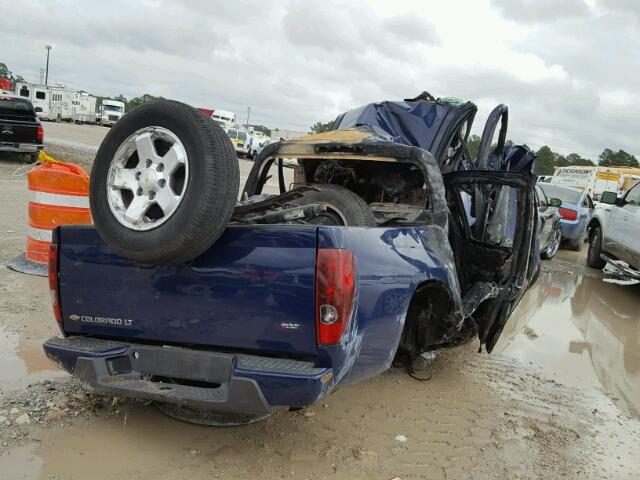 1GCDSCFE1C8131458 - 2012 CHEVROLET COLORADO L BLUE photo 4