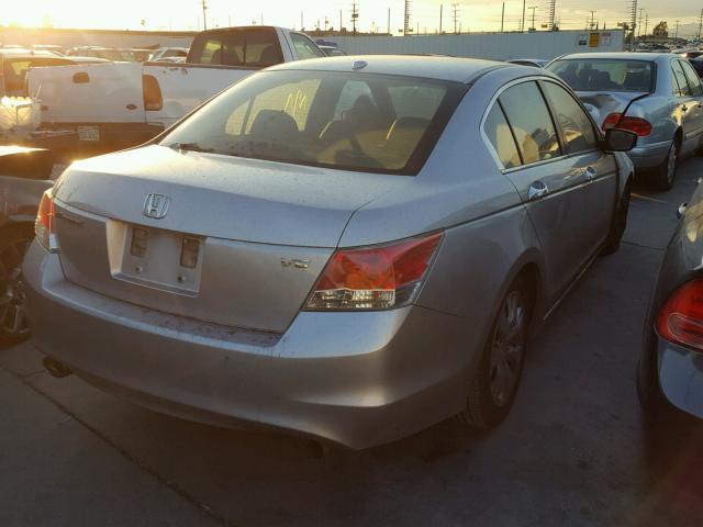 1HGCP36808A075313 - 2008 HONDA ACCORD EXL SILVER photo 4