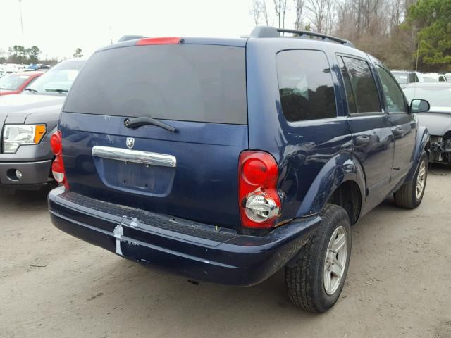 1D4HD48K76F141158 - 2006 DODGE DURANGO SL BLUE photo 4