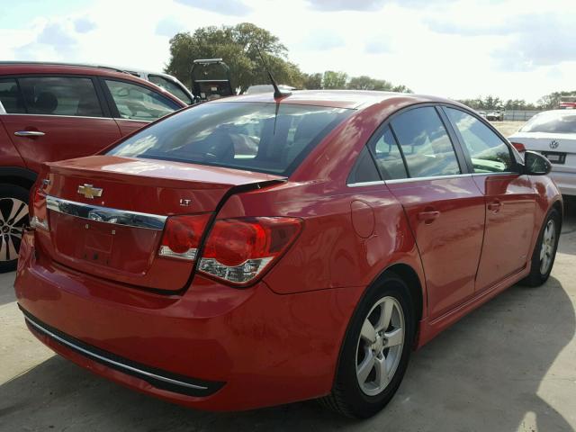 1G1PF5SC7C7230396 - 2012 CHEVROLET CRUZE LT RED photo 4