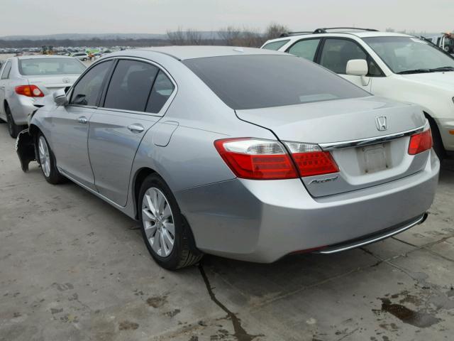 1HGCR2F83DA172309 - 2013 HONDA ACCORD EXL SILVER photo 3