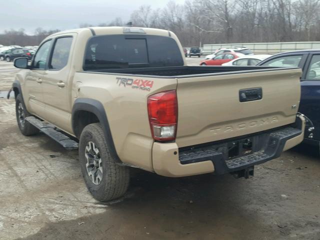 3TMCZ5AN6HM068693 - 2017 TOYOTA TACOMA DOU TAN photo 3