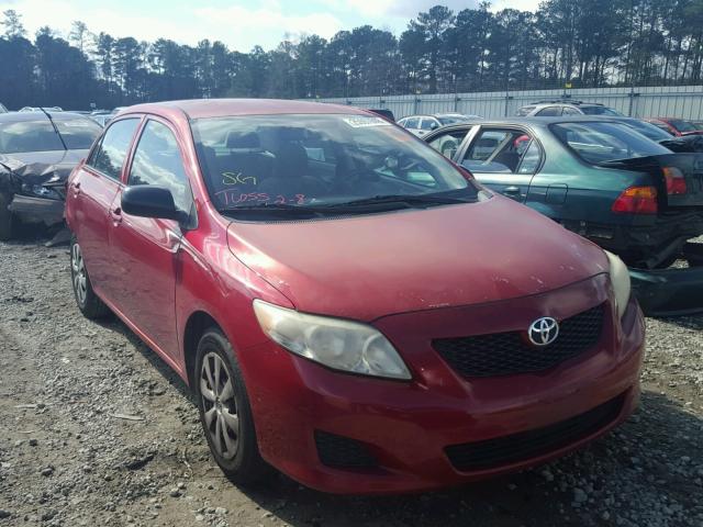 JTDBL40E299080798 - 2009 TOYOTA COROLLA BA RED photo 1