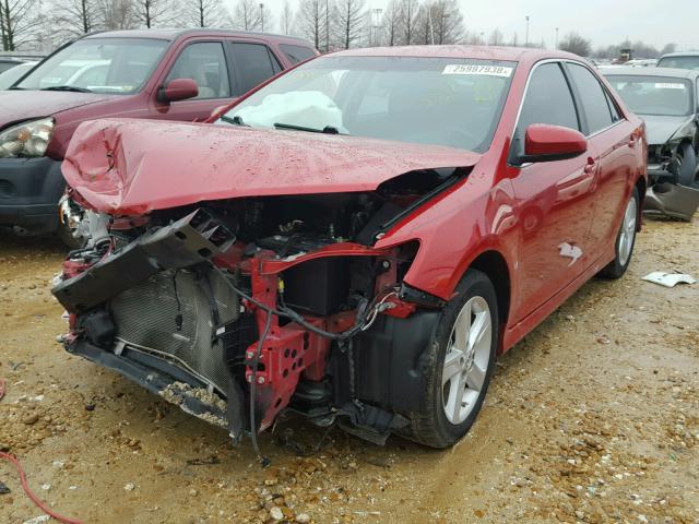 4T1BF1FKXEU729026 - 2014 TOYOTA CAMRY L RED photo 2