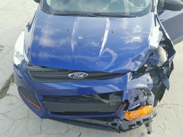 1FMCU0F74FUB45612 - 2015 FORD ESCAPE S BLUE photo 7