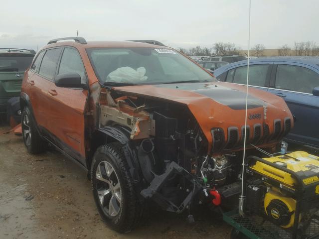 1C4PJMBS1GW134590 - 2016 JEEP CHEROKEE T ORANGE photo 1