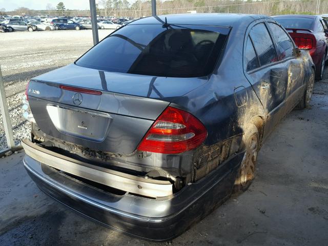 WDBUF65J85A681383 - 2005 MERCEDES-BENZ E 320 GRAY photo 4