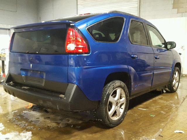 3G7DA03E03S543799 - 2003 PONTIAC AZTEK BLUE photo 4