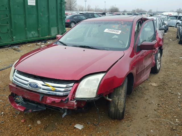 3FAFP08Z46R207093 - 2006 FORD FUSION SEL RED photo 2