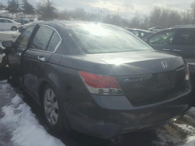 1HGCP36818A006159 - 2008 HONDA ACCORD EXL GRAY photo 3