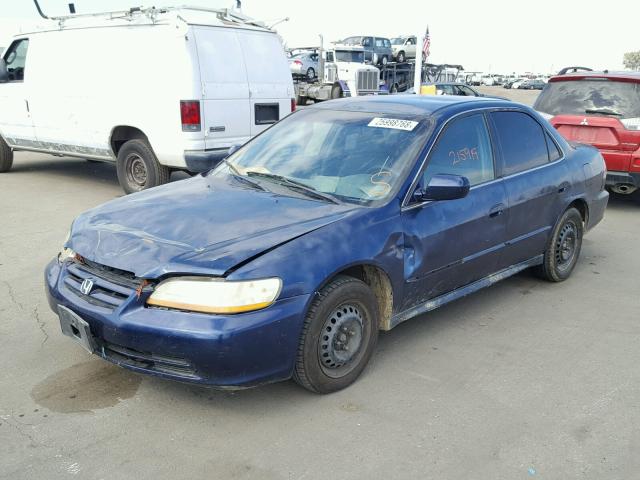 3HGCG66542G706435 - 2002 HONDA ACCORD LX BLUE photo 2