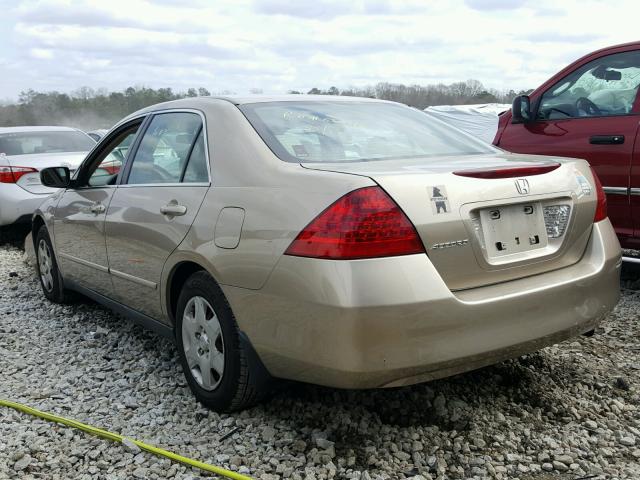 3HGCM56486G706891 - 2006 HONDA ACCORD LX GOLD photo 3