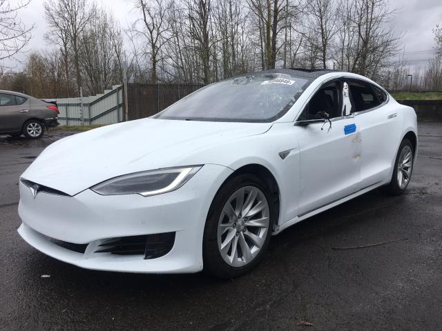 5YJSA1E26GF162376 - 2016 TESLA MODEL S WHITE photo 2