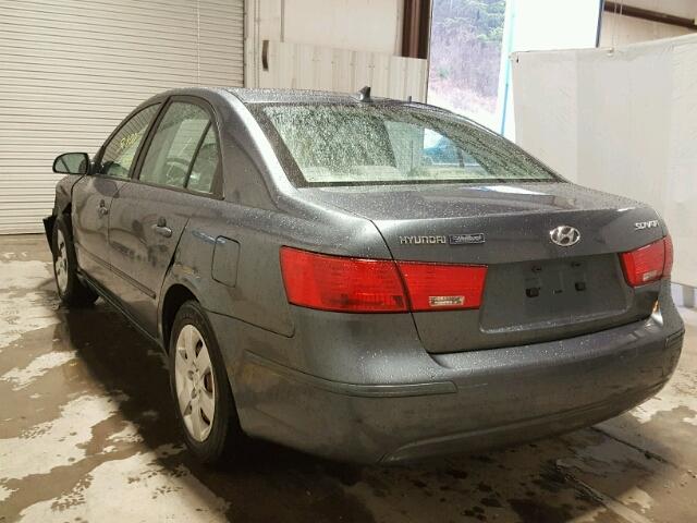 5NPET46C99H560234 - 2009 HYUNDAI SONATA GLS GRAY photo 3