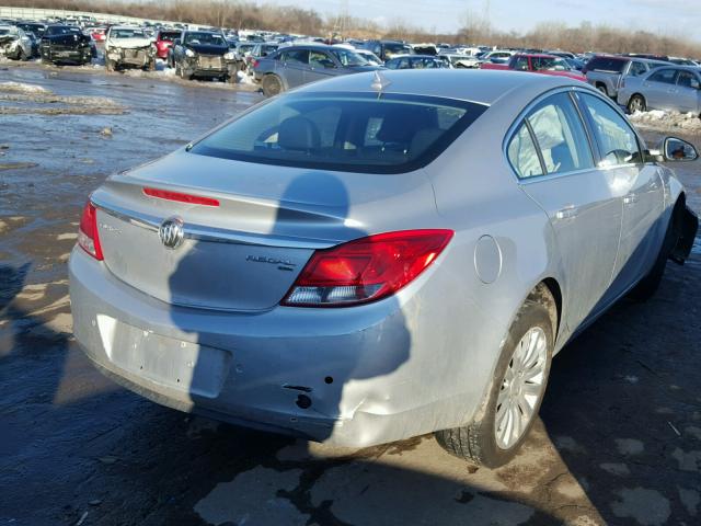 W04GU5GC7B1004084 - 2011 BUICK REGAL CXL SILVER photo 4