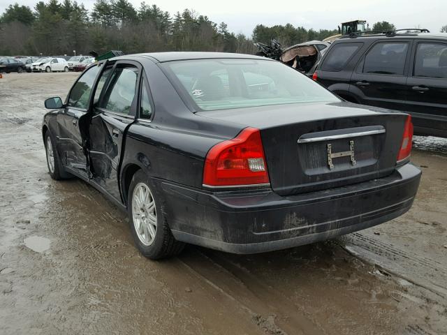 YV1TH592951400254 - 2005 VOLVO S80 2.5T BLACK photo 3