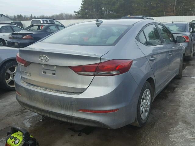 5NPD74LF7HH079556 - 2017 HYUNDAI ELANTRA SE SILVER photo 4