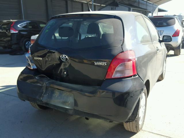 JTDJT923085157307 - 2008 TOYOTA YARIS BLACK photo 4