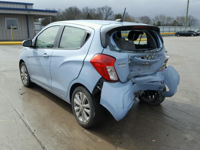 KL8CD6SAXGC578652 - 2016 CHEVROLET SPARK 1LT Синий фото 3