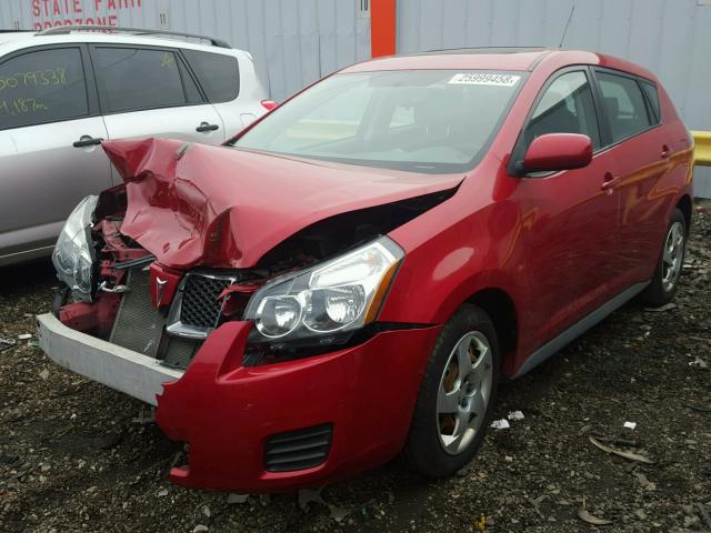 5Y2SP67849Z450424 - 2009 PONTIAC VIBE RED photo 2