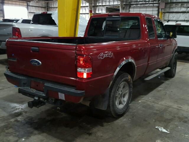 1FTZR15E56PA51095 - 2006 FORD RANGER SUP RED photo 4