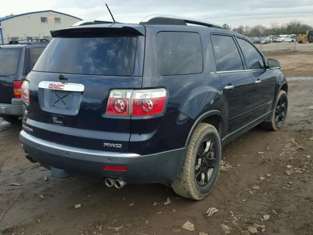 1GKEV33707J105969 - 2007 GMC ACADIA SLT BLUE photo 4