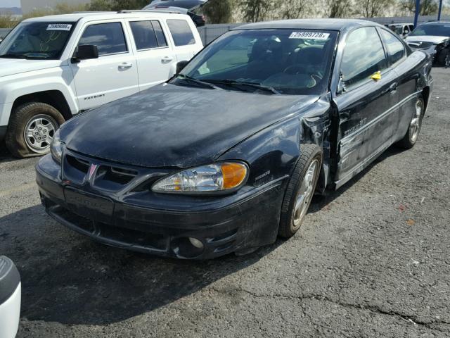 1G2NW12E6YM760588 - 2000 PONTIAC GRAND AM G BLACK photo 2